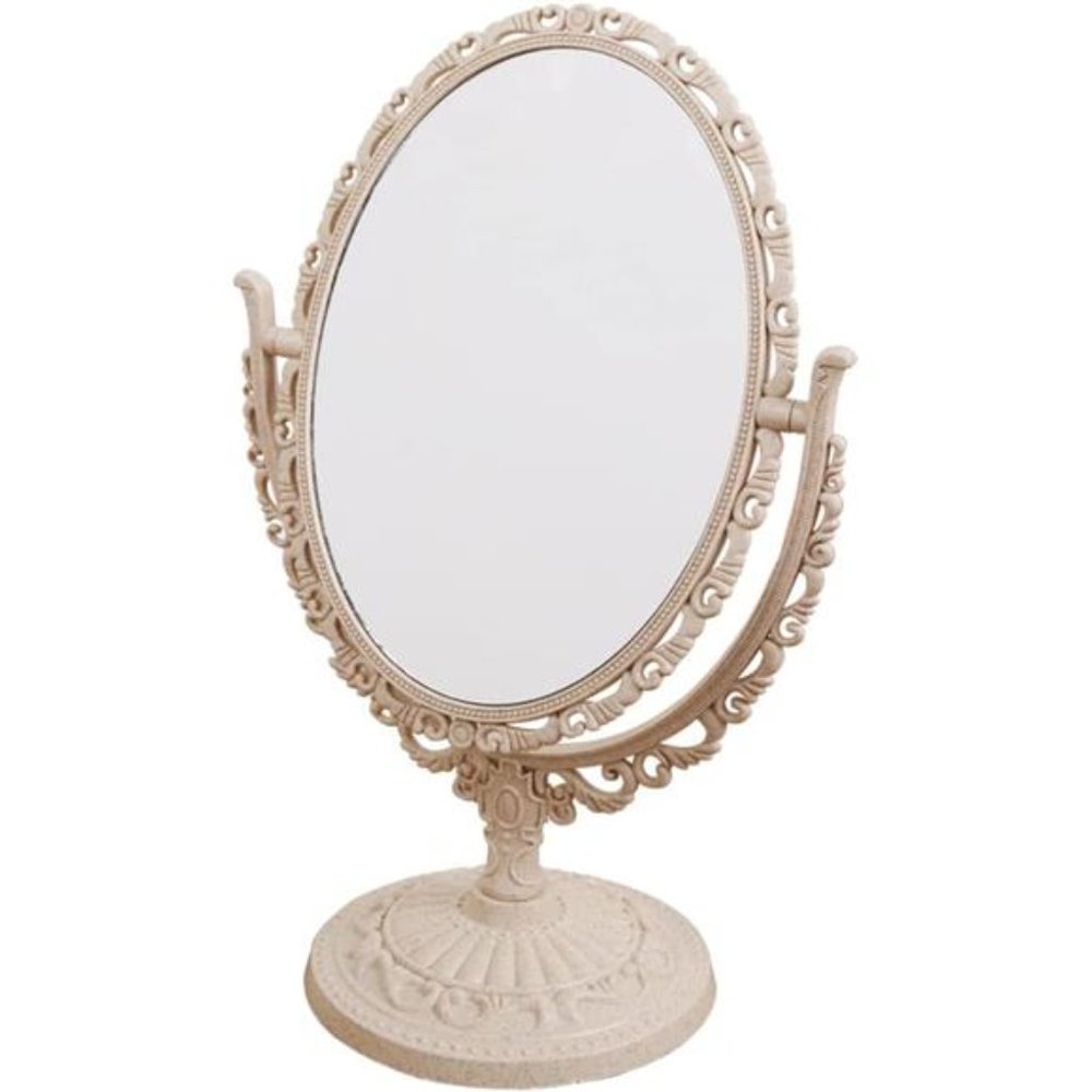 7Inch Tabletop Vanity Makeup Mirror with 3X Magnification Double-Sided Rotatable